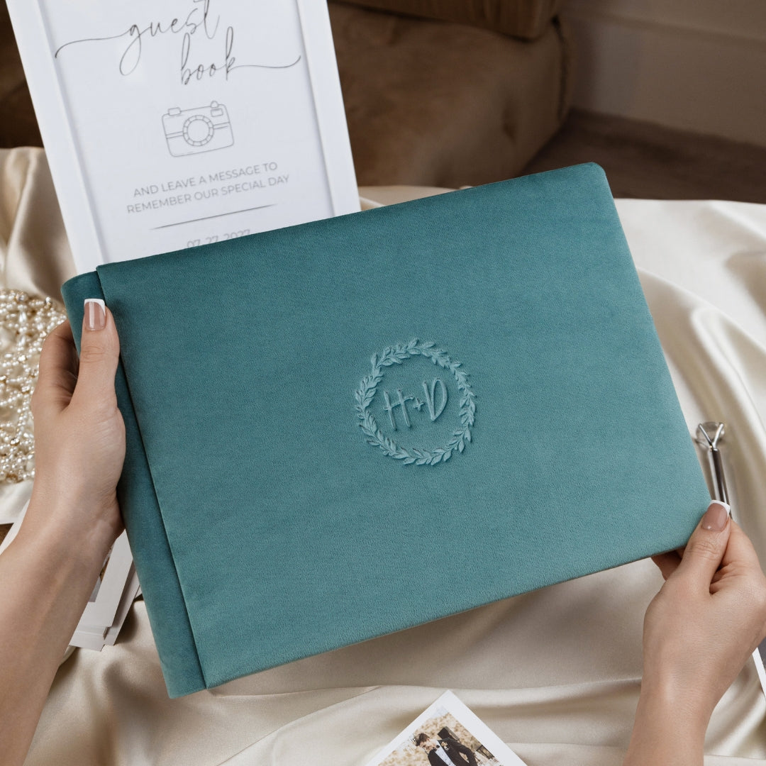 Guest Book in Deep Teal