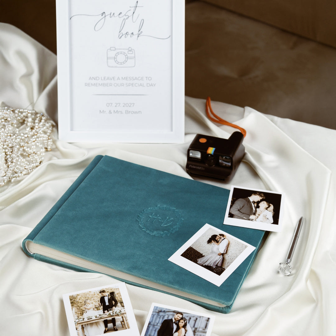 Guest Book in Deep Teal