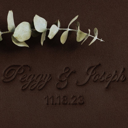 Guest Book in Chocolate Brown