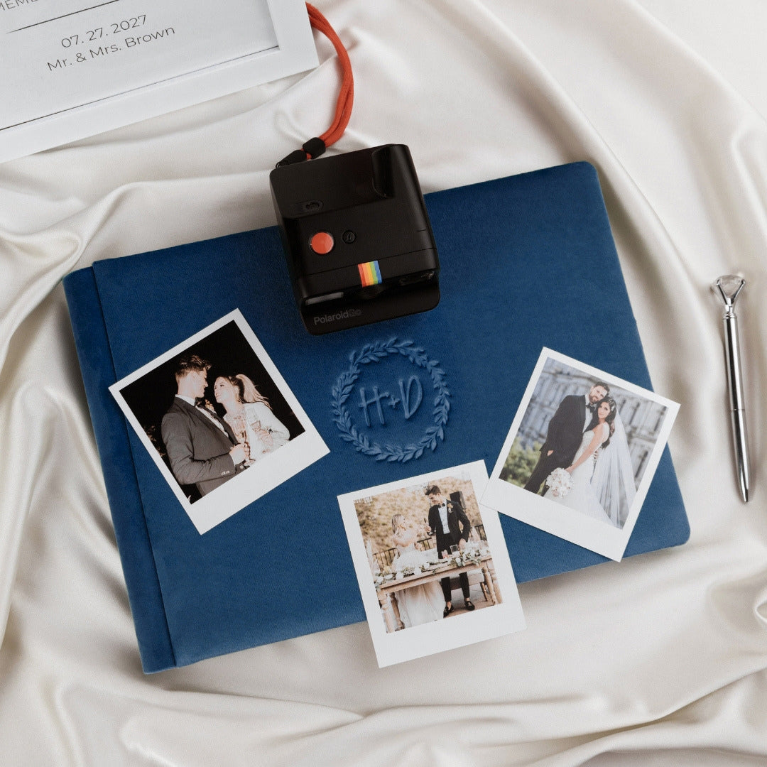 Guest Book in Navy Blue