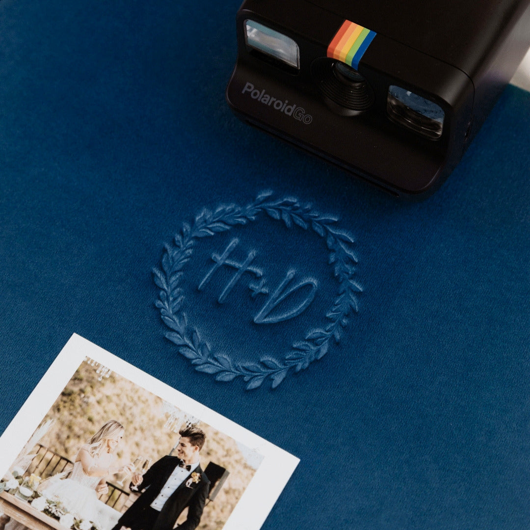 Guest Book in Navy Blue