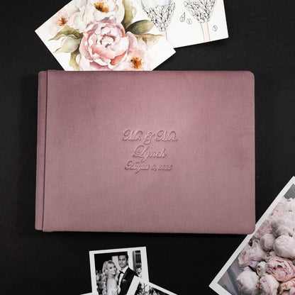 Guest Book in Dusty Rose