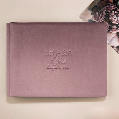Guest Book in Dusty Rose