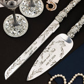 Avrora Flutes & Cake Set Silver - ELENA HONCH