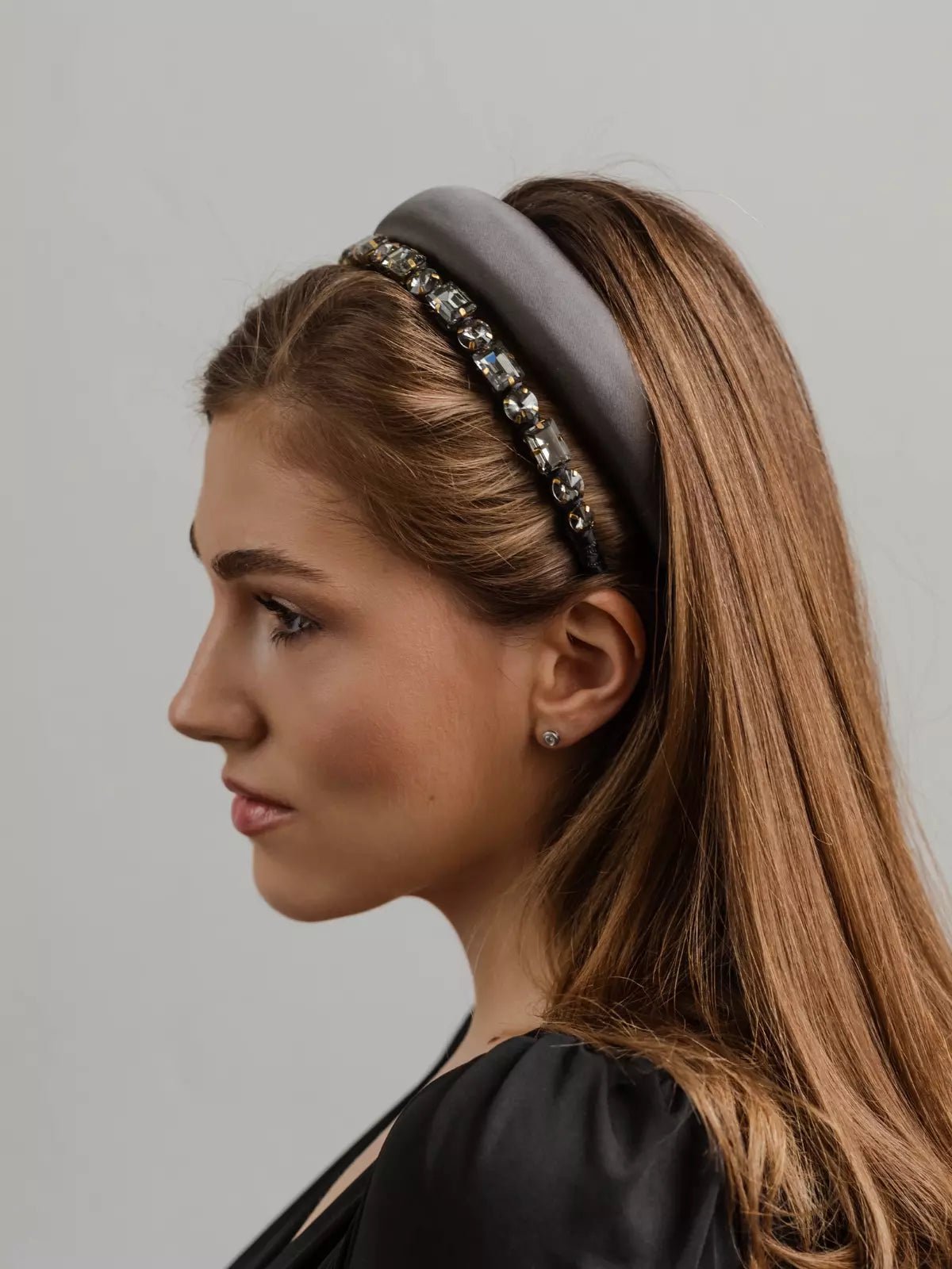 Basic Graphite Headband - ELENA HONCH