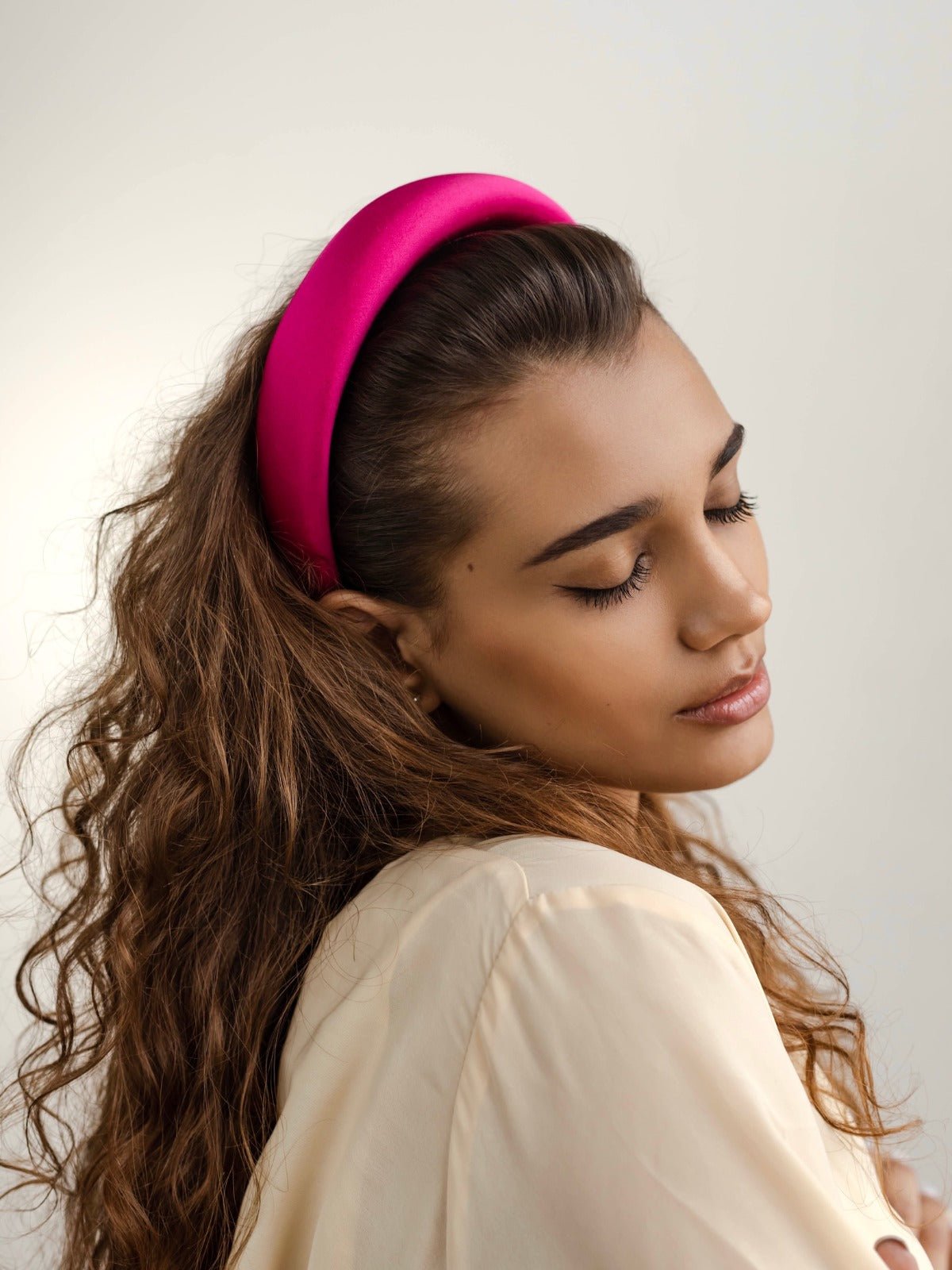 Basic Hot Pink Headband - ELENA HONCH