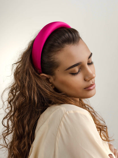 Basic Hot Pink Headband - ELENA HONCH