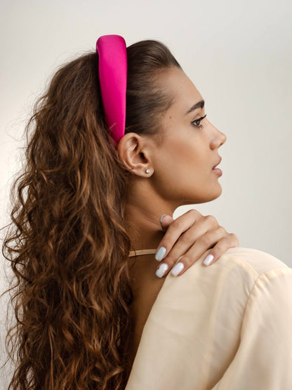 Basic Hot Pink Headband - ELENA HONCH