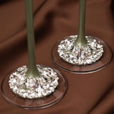 Blossom Eucalyptus Wedding Glasses & Cake Server Set - ELENA HONCH