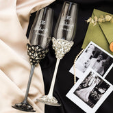 flute set wedding flutes. personalised champagne wedding flutes. toasting flutes personalised wedding flutes.