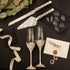 personalized wedding flutes & cake server set. personalized wedding champagne flutes and cake & sets. wedding flute set.