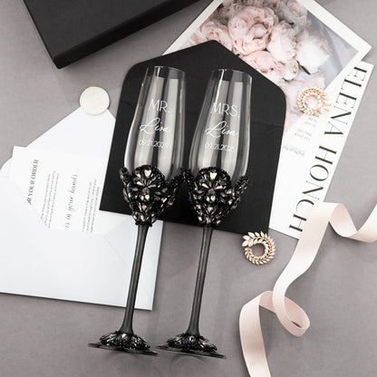 Blossom Set Gothic in Black - ELENA HONCH