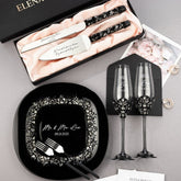 Blossom Set Gothic in Black - ELENA HONCH