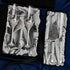 Blossom White Flutes & Cake Set in Silver Satin-Lined Boxes - ELENA HONCH