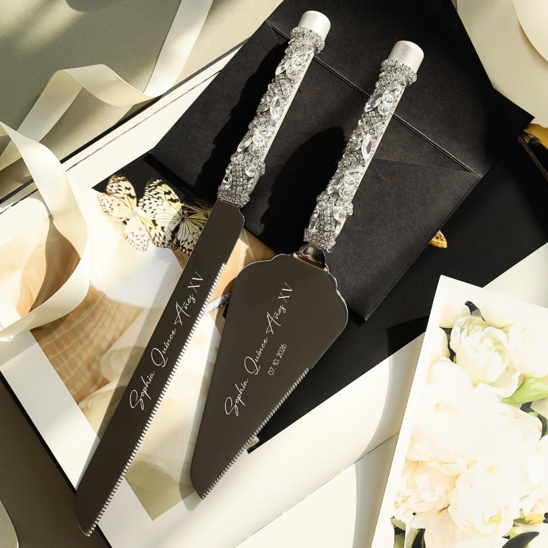 Blossom White Set Personalized Quinceañera Gift - ELENA HONCH