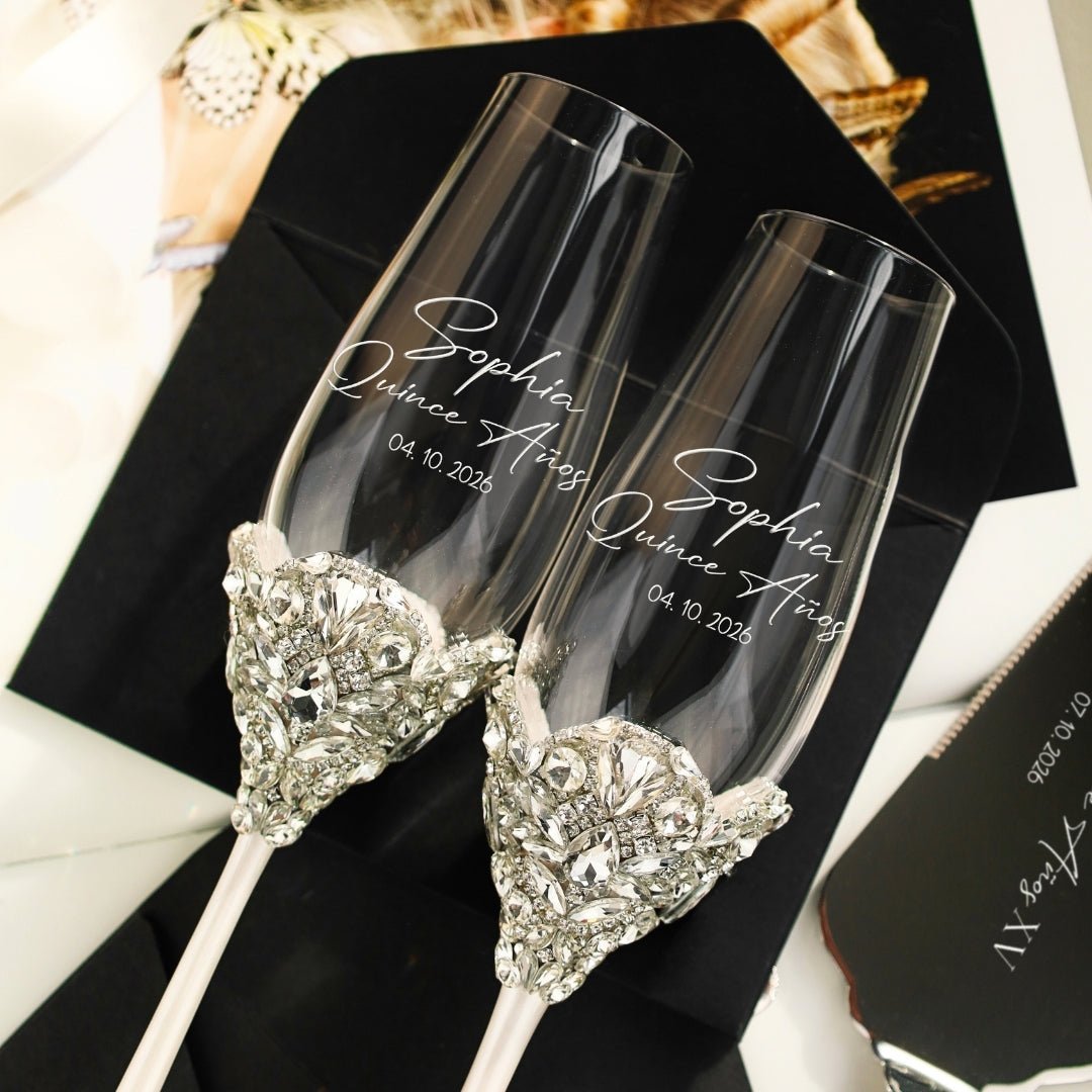 Blossom White Set Personalized Quinceañera Gift - ELENA HONCH