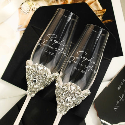 Blossom White Set Personalized Quinceañera Gift - ELENA HONCH