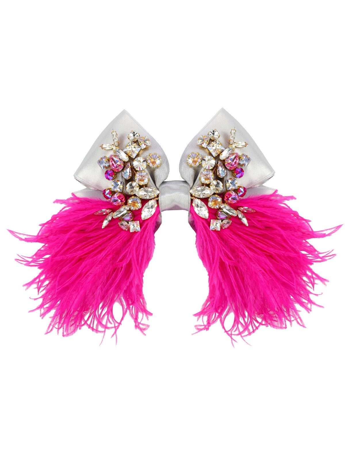 Bow Gilbert Silver &amp; Neon Pink - ELENA HONCH