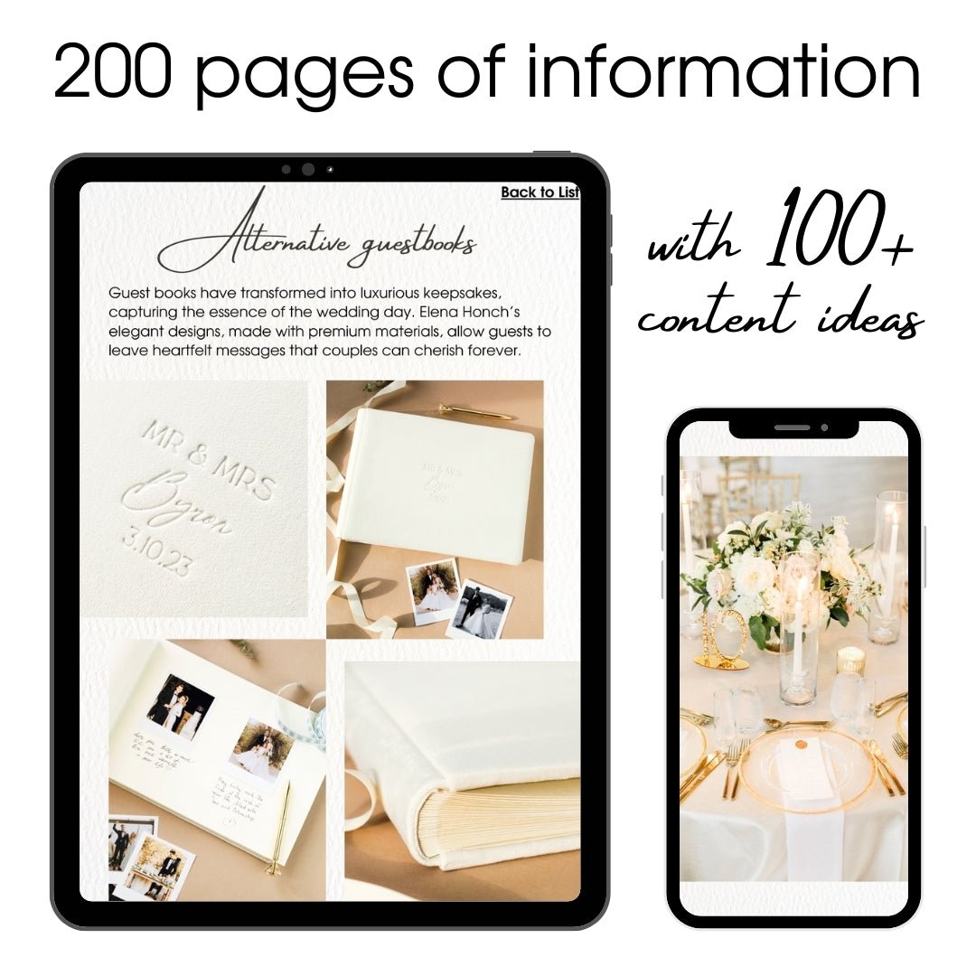 Bridal Inspiration Journal: Trends, Themes &amp; Colors for 2025 Wedding - ELENA HONCH