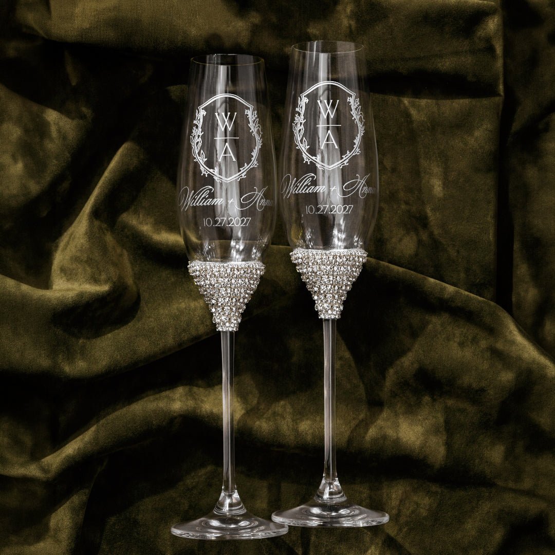 Celebration Flutes in Silver - ELENA HONCH