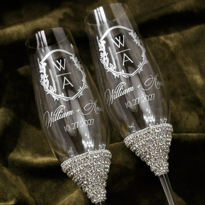 Celebration Flutes in Silver - ELENA HONCH