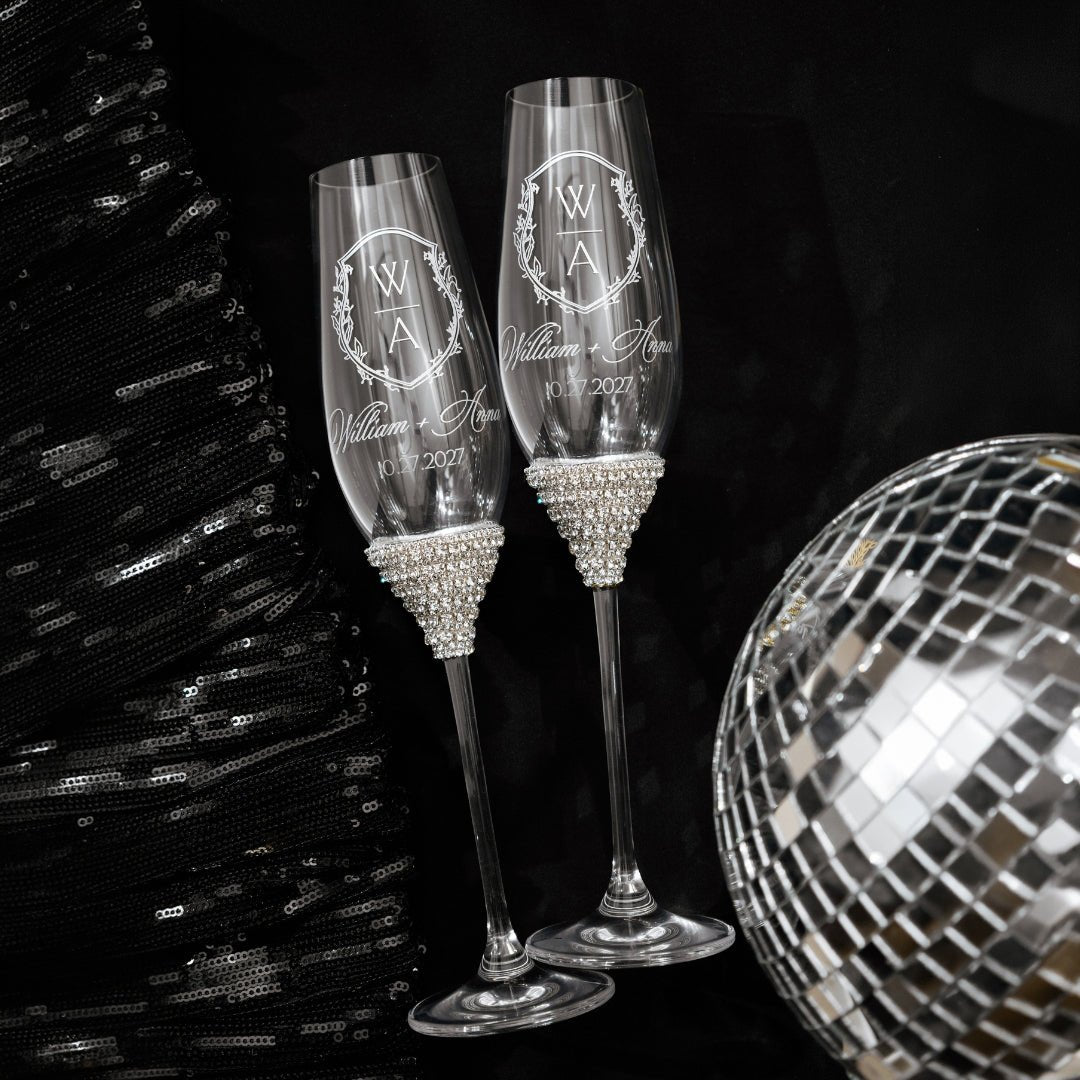 Celebration Flutes in Silver - ELENA HONCH