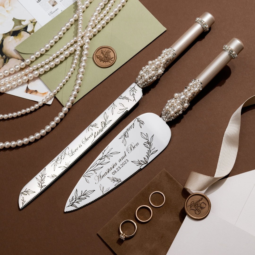 Celina Set Ivory with Pearls - ELENA HONCH