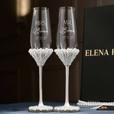 Coastal White Pearl Flutes - ELENA HONCH
