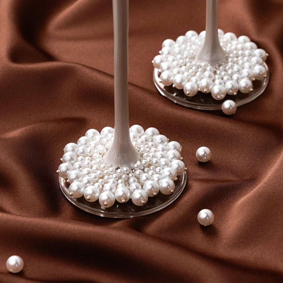 Coastal White Pearl Flutes - ELENA HONCH