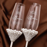 Coastal White Pearl Flutes - ELENA HONCH
