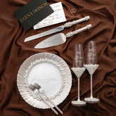 Coastal White Pearl Set with pillow - ELENA HONCH