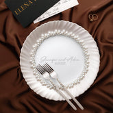 Coastal White Pearl Set with pillow - ELENA HONCH