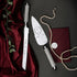 Crystal Line Cake Set in Silver - ELENA HONCH