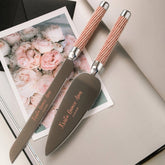 Custom Flutes & Cake Set in Rose Gold for Quinceañera Celebration - ELENA HONCH