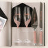 Custom Flutes & Cake Set in Rose Gold for Quinceañera Celebration - ELENA HONCH