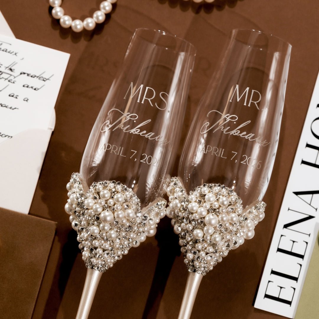 Flutes Celina Ivory &amp; Pearls - ELENA HONCH