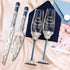Flutes Ivy & Cake Set in Navy Color - ELENA HONCH