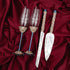 Flutes Ivy & Cake Set Navy with Light Gold - ELENA HONCH