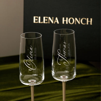 Flutes Violette Ivory &amp; Pearls - ELENA HONCH