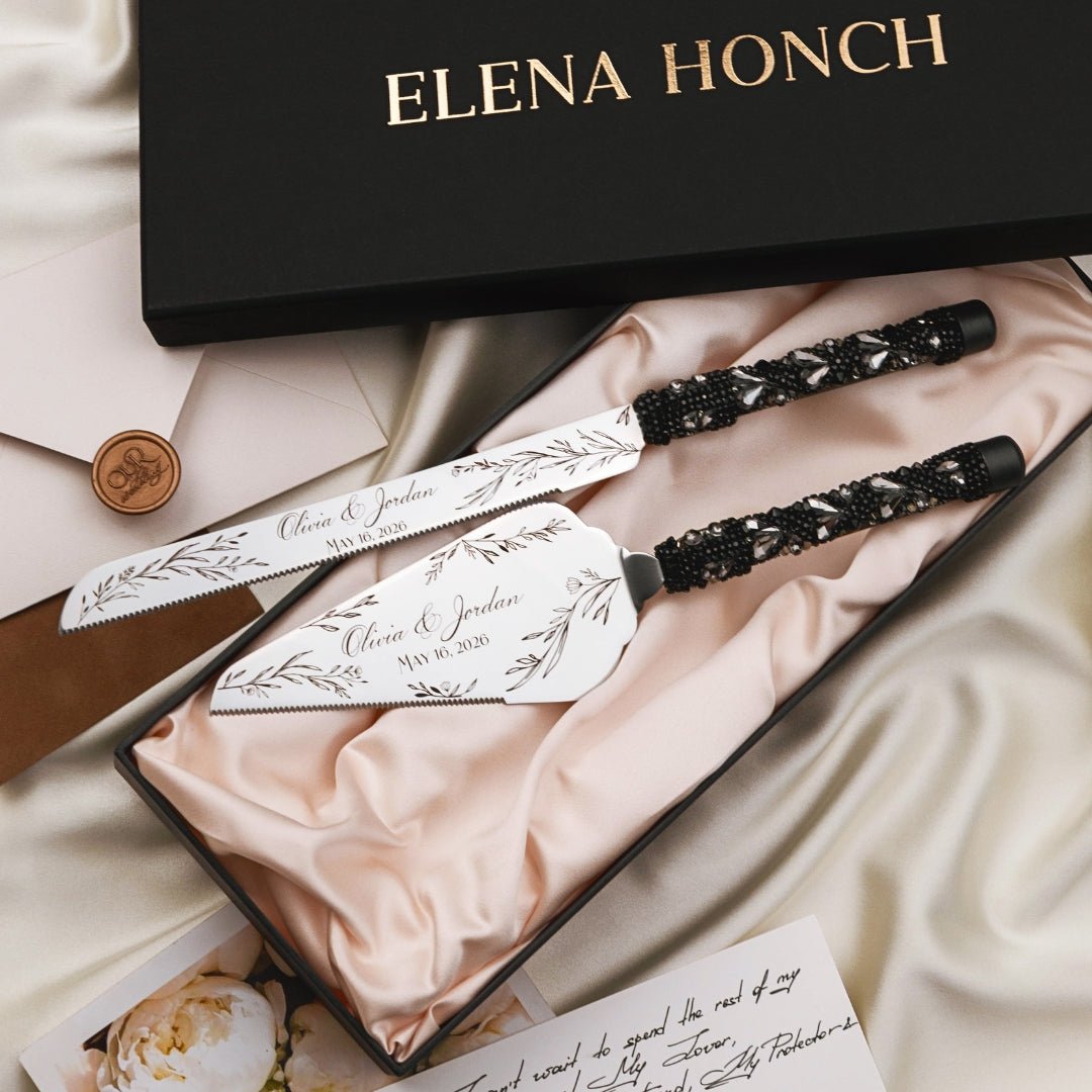 Gothic Cake Set in Black - ELENA HONCH