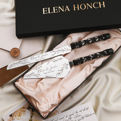 Gothic Cake Set in Black - ELENA HONCH