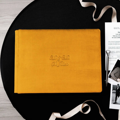Guest Book in Canary Yellow - ELENA HONCH