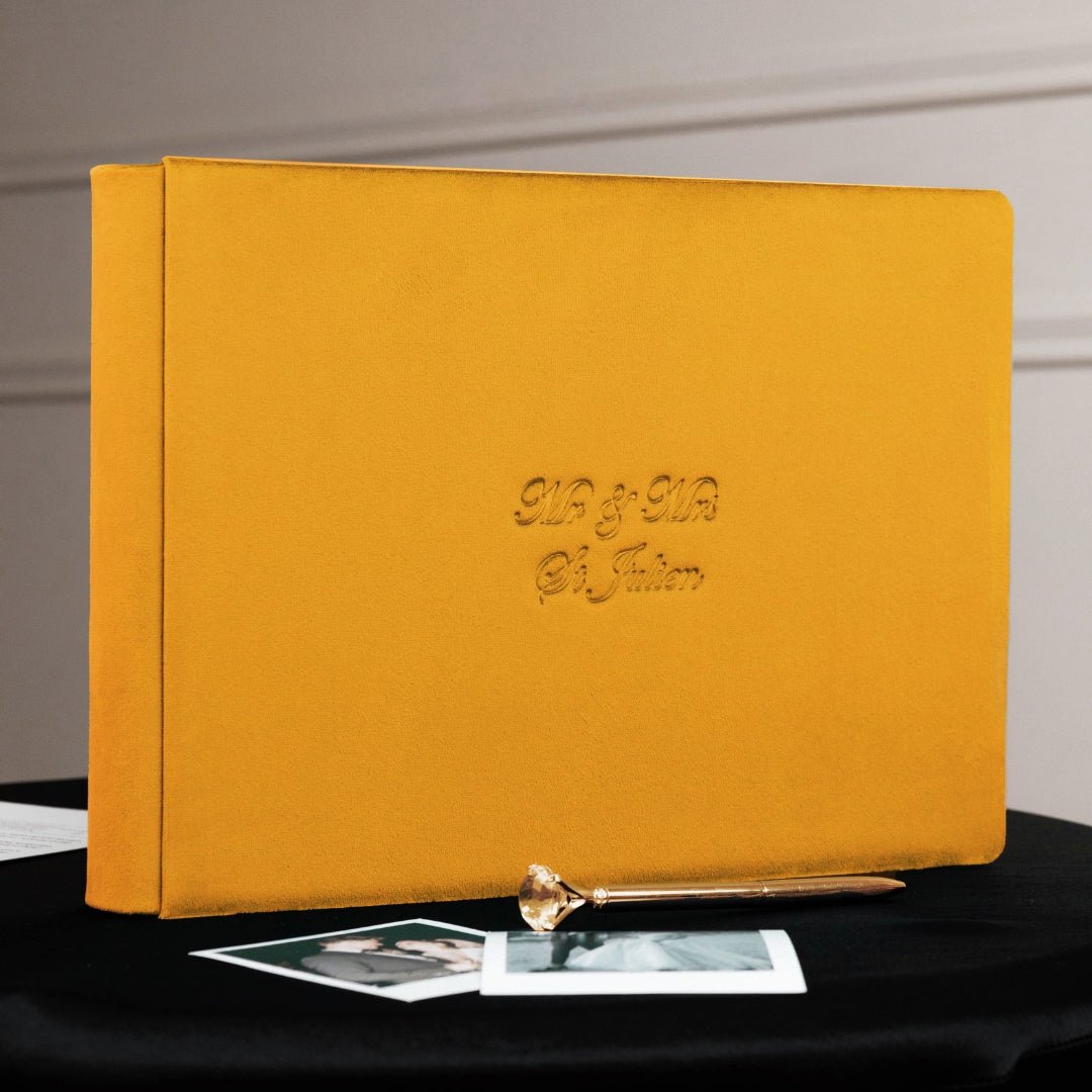 Guest Book in Canary Yellow - ELENA HONCH