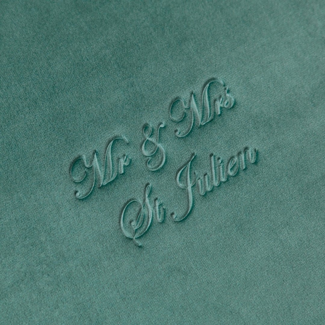 Guest Book in Dusty Teal - ELENA HONCH