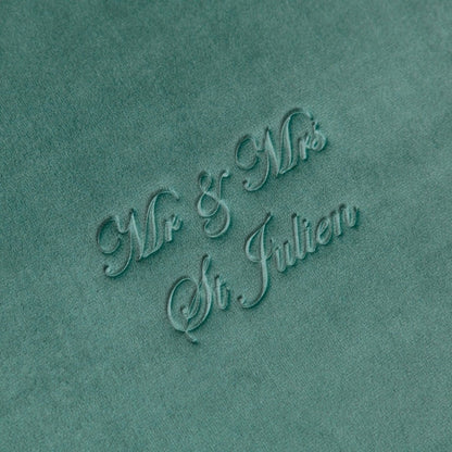 Guest Book in Dusty Teal - ELENA HONCH