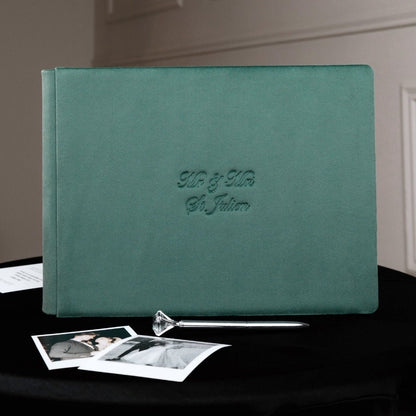 Guest Book in Dusty Teal - ELENA HONCH