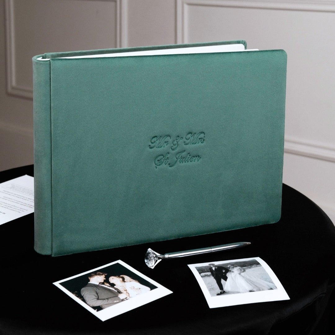 Guest Book in Dusty Teal - ELENA HONCH