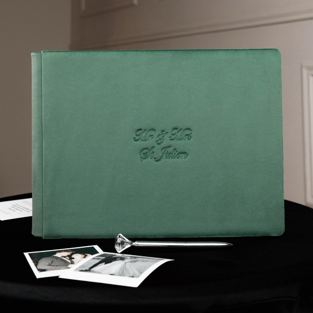 Guest Book in Sage Green - ELENA HONCH
