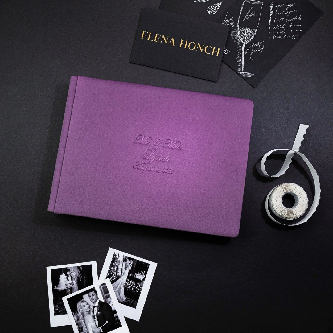 Guestbook in plum - ELENA HONCH