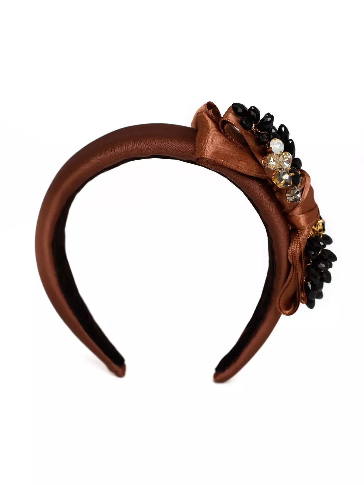 Headband Kellie Chocolate - ELENA HONCH